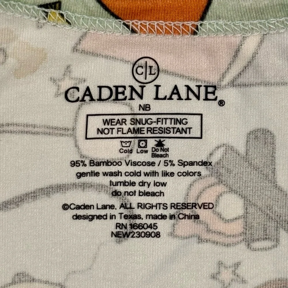 Caden Lane Cozy Camper Footie Boys NB Newborn Girls Bamboo Zipper Sleeper Pajama